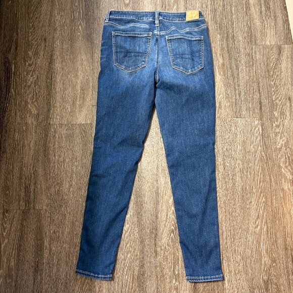 American Eagle Jegging Next Level Stretch Blue Jeans Women’s Size 8 - Picture 7 of 7
